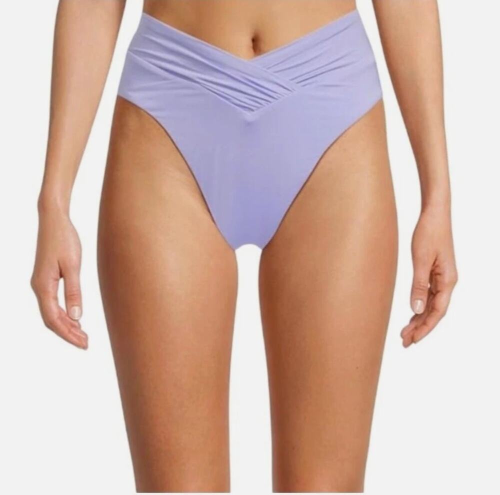 BECCA Color Code Carolina French Cut Bikini Bottom Medium Bellflower Purple NWT